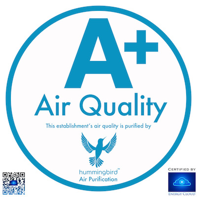 hummingbird A+ Air Certification Window Label